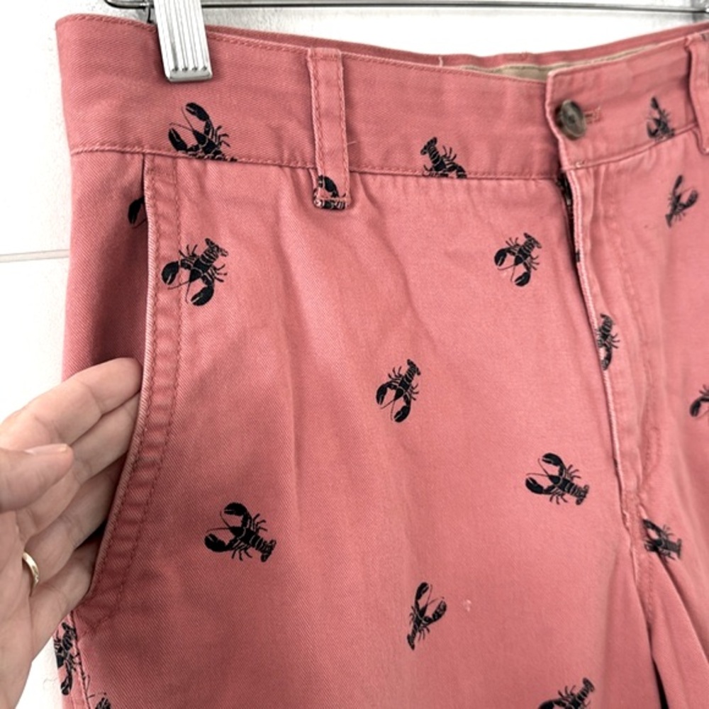 Chino Classic Lobster Shorts Size 30 Nautical Preppy Seashore 9” Inseam Izod - Picture 6 of 15
